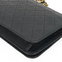 Chanel Classic Navy Quilted Lambskin Full Flap Bag With Gold-Tone Hardware