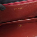 Chanel Classic Navy Quilted Lambskin Full Flap Bag With Gold-Tone Hardware
