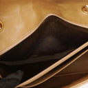 Chanel Classic Single Flap Bag Beige Quilted Lambskin 24K Gold-Plated Hardware