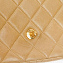 Chanel Classic Single Flap Bag Beige Quilted Lambskin 24K Gold-Plated Hardware