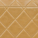 Chanel Classic Single Flap Bag Beige Quilted Lambskin 24K Gold-Plated Hardware