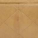 Chanel Classic Single Flap Bag Beige Quilted Lambskin 24K Gold-Plated Hardware