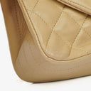 Chanel Classic Single Flap Bag Beige Quilted Lambskin With 24K Gold-Plated Hardware
