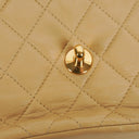 Chanel Classic Single Flap Bag Beige Quilted Lambskin With 24K Gold-Plated Hardware