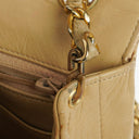 Chanel Classic Single Flap Bag Beige Quilted Lambskin With 24K Gold-Plated Hardware