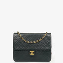 Chanel Classic Single Flap Bag Black Quilted Lambskin With 24K Gold-Plated Hardware