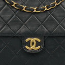 Chanel Classic Single Flap Bag Black Quilted Lambskin With 24K Gold-Plated Hardware