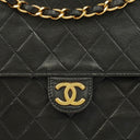 Chanel Classic Single Flap Bag Black Quilted Lambskin With 24K Gold-Plated Hardware