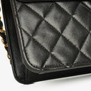 Chanel Classic Single Flap Bag Black Quilted Lambskin With 24K Gold-Plated Hardware