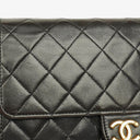 Chanel Classic Single Flap Bag Black Quilted Lambskin With 24K Gold-Plated Hardware