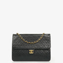 Chanel Classic Single Flap Bag Black Quilted Lambskin With 24K Gold-Plated Hardware