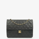 Chanel Classic Single Flap Bag Black Quilted Lambskin With 24K Gold-Plated Hardware