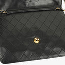 Chanel Classic Single Flap Bag Black Quilted Lambskin With 24K Gold-Plated Hardware
