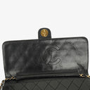 Chanel Classic Single Flap Bag Black Quilted Lambskin With 24K Gold-Plated Hardware