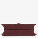 Chanel Classic Single Flap Bag Burgundy Quilted Jersey And Leather 24K Gold-Plated Hardware