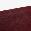 Chanel Classic Single Flap Bag Burgundy Quilted Jersey And Leather 24K Gold-Plated Hardware
