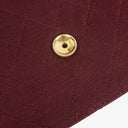 Chanel Classic Single Flap Bag Burgundy Quilted Jersey And Leather 24K Gold-Plated Hardware
