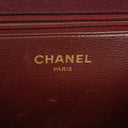 Chanel Classic Single Flap Bag Burgundy Quilted Jersey And Leather 24K Gold-Plated Hardware