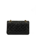 Chanel Classic Small Double Flap Bag In Black Quilted Lambskin And 24K Gold-Plated Hardware