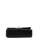 Chanel Classic Small Double Flap Bag In Black Quilted Lambskin And 24K Gold-Plated Hardware