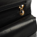 Chanel Classic Small Double Flap Bag In Black Quilted Lambskin And 24K Gold-Plated Hardware