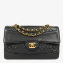 Chanel Classic Flap Bag Black Lambskin 24k Gold-Plated Hardware
