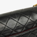 Chanel Classic Flap Bag Black Lambskin 24k Gold-Plated Hardware