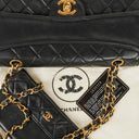 Chanel Classic Flap Bag Black Lambskin 24k Gold-Plated Hardware
