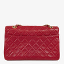 Chanel Classic Small Flap Bag Red Lambskin 24k Gold-Plated Hardware