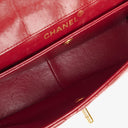 Chanel Classic Small Flap Bag Red Lambskin 24k Gold-Plated Hardware