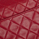 Chanel Classic Small Flap Bag Red Lambskin 24k Gold-Plated Hardware