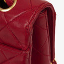 Chanel Classic Small Flap Bag Red Lambskin 24k Gold-Plated Hardware