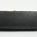 Chanel Classic Vintage Black Quilted Lambskin Small Double Flap Bag With 24K Gold-Plated Hardware