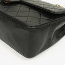 Chanel Medium Classic Vintage Double Flap Bag Black Quilted Lambskin 24K Gold-Plated Hardware