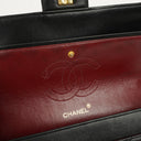 Chanel Medium Classic Vintage Double Flap Bag Black Quilted Lambskin 24K Gold-Plated Hardware