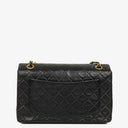 Chanel Classic Vintage Single Flap Bag Black Quilted Lambskin 24K Gold-Plated Hardware