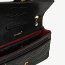 Chanel Classic Vintage Single Flap Bag Black Quilted Lambskin 24K Gold-Plated Hardware
