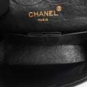 Chanel Classic Vintage Small Double Flap Bag In Navy Quilted Lambskin And 24K Gold-Plated Hardware