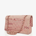 Chanel COCO Print Medium Classic Double Flap Flap Bag 24K Gold-Plated Hardware