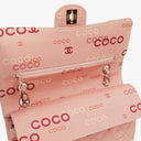 Chanel COCO Print Medium Classic Double Flap Flap Bag 24K Gold-Plated Hardware