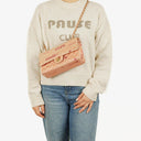 Chanel COCO Print Medium Classic Double Flap Flap Bag 24K Gold-Plated Hardware