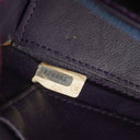 Chanel Dark Purple Quilted Lambskin Vintage Mini Trapeze Classic Single Flap Bag
