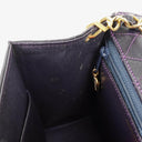 Chanel Dark Purple Quilted Lambskin Vintage Mini Trapeze Classic Single Flap Bag