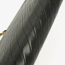 Chanel Diagonal Medium Classic Black Quilted Lambskin Single Flap Bag With 24K Gold-Plated Hardware