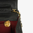 Chanel Diagonal Medium Classic Black Quilted Lambskin Single Flap Bag With 24K Gold-Plated Hardware