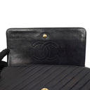 Chanel Diagonal Medium Classic Navy Quilted Lambskin Single Flap Bag With 24K Gold-Plated Hardware
