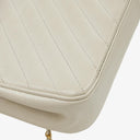 Chanel Diagonal Quilted Lambskin Leather Small Classic Single Flap Bag With 24K Gold-Plated Hardware