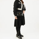 Chanel Diana Black Vertical Quilted Lambskin Single Flap Bag With 24K Gold-Plated Hardware