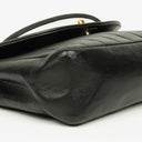 Chanel Diana Black Vertical Quilted Lambskin Single Flap Bag With 24K Gold-Plated Hardware
