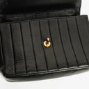Chanel Diana Black Vertical Quilted Lambskin Single Flap Bag With 24K Gold-Plated Hardware
